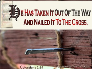 Colossians 2:14